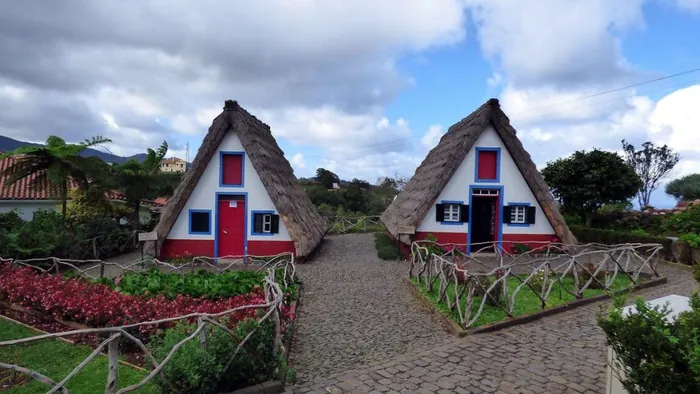 The traditional thatched houses of Santana